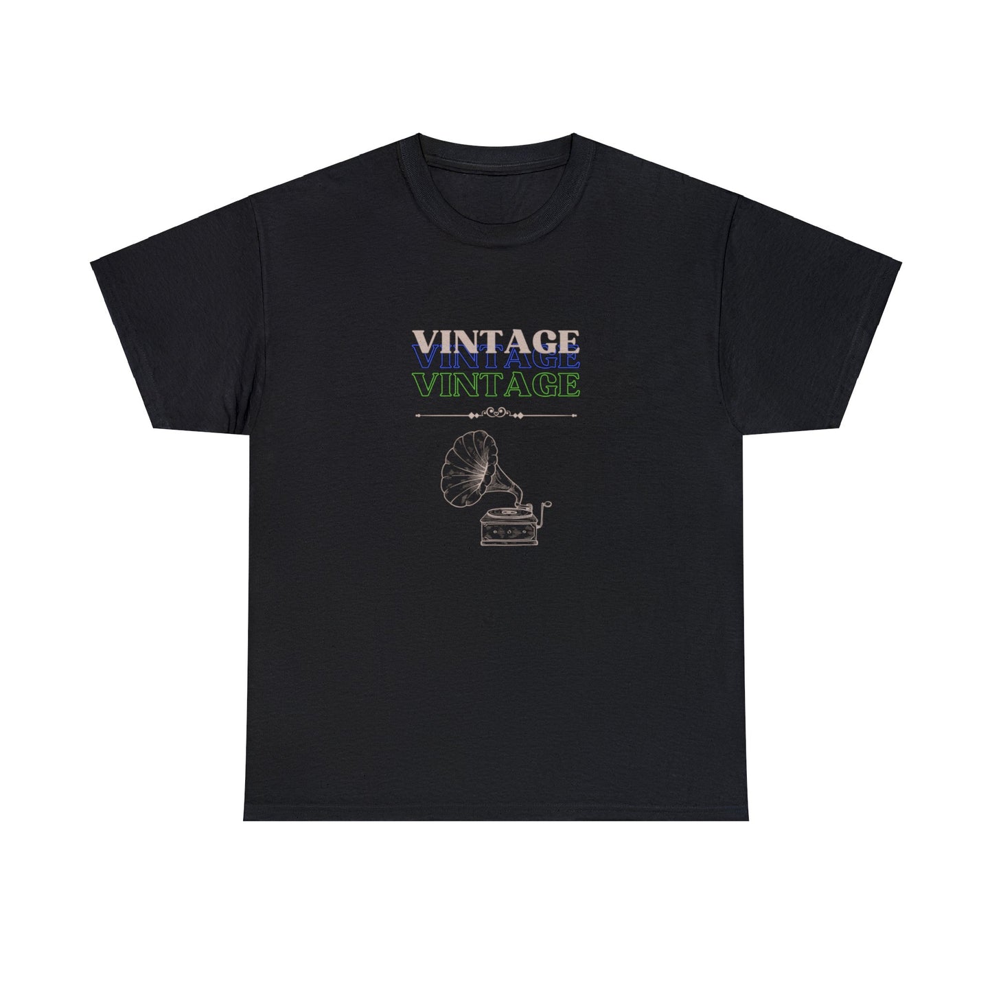 Vintage Phonograph - Unisex Heavy Cotton Tee ~ 100% Cotton (Sizes: S-3XL) ~ Sharon Dawn Collection (Sale Price: $51.99 CAD)