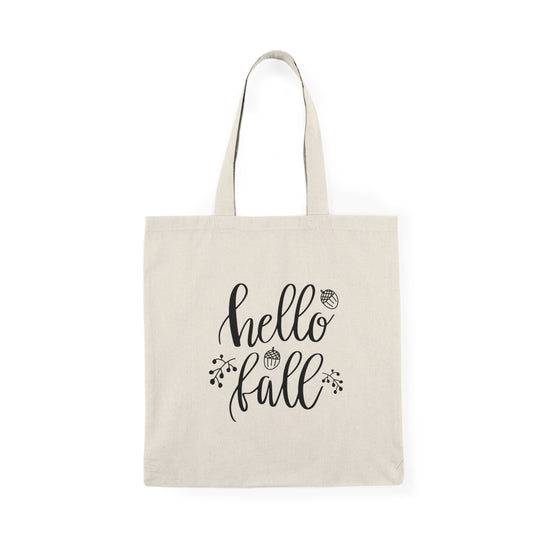 Hello Fall - Natural Tote Bag ~ Sharon Dawn Collection