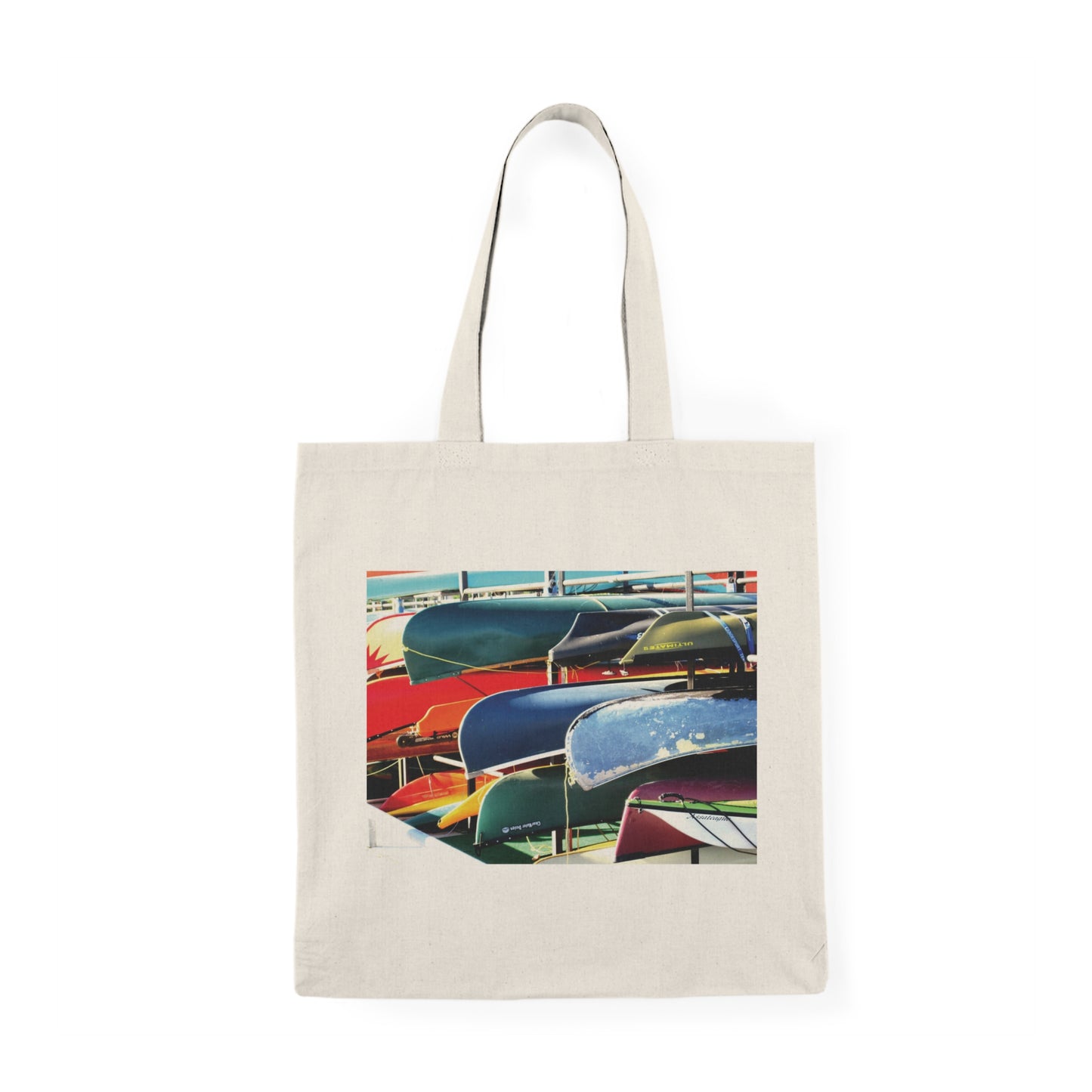 Canoes - Natural Tote Bag ~ Sharon Dawn Collection