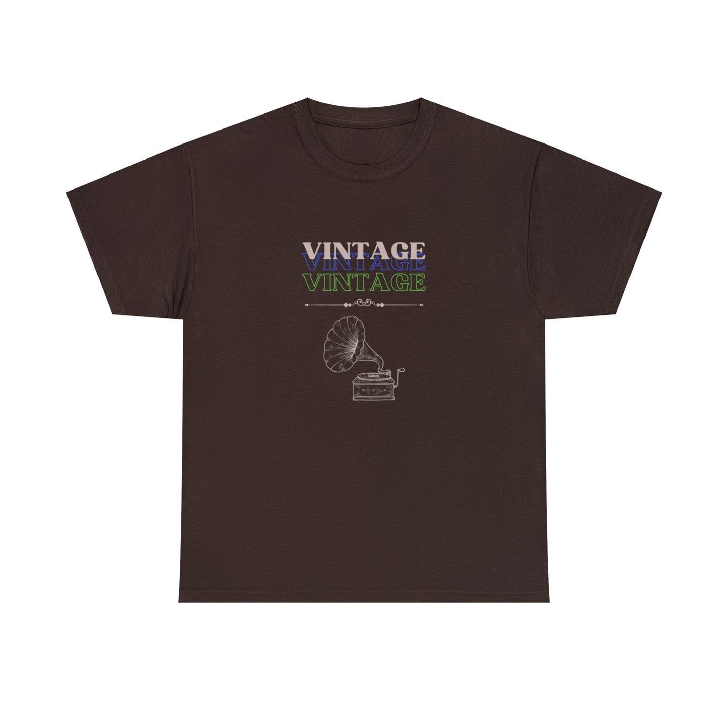 Vintage Phonograph - Unisex Heavy Cotton Tee ~ 100% Cotton (Sizes: S-3XL) ~ Sharon Dawn Collection (Sale Price: $51.99 CAD)