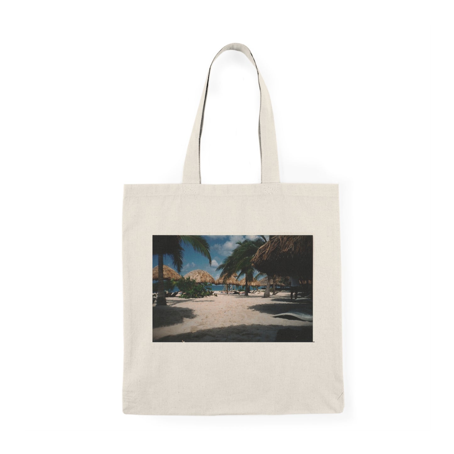 Palapas Beach - Natural Tote Bag ~ Sharon Dawn Collection
