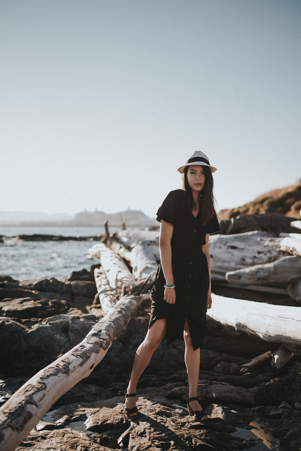 Keandra Dress | Black | 100% Rayon ~ Made in Bali/Designed in Victoria, BC (Sizes: S-XL)