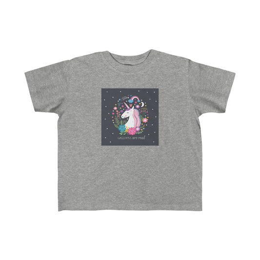 Unicorns are Real - (2T-4T) - Toddler's Fine Jersey Tee ~ Sharon Dawn Collection