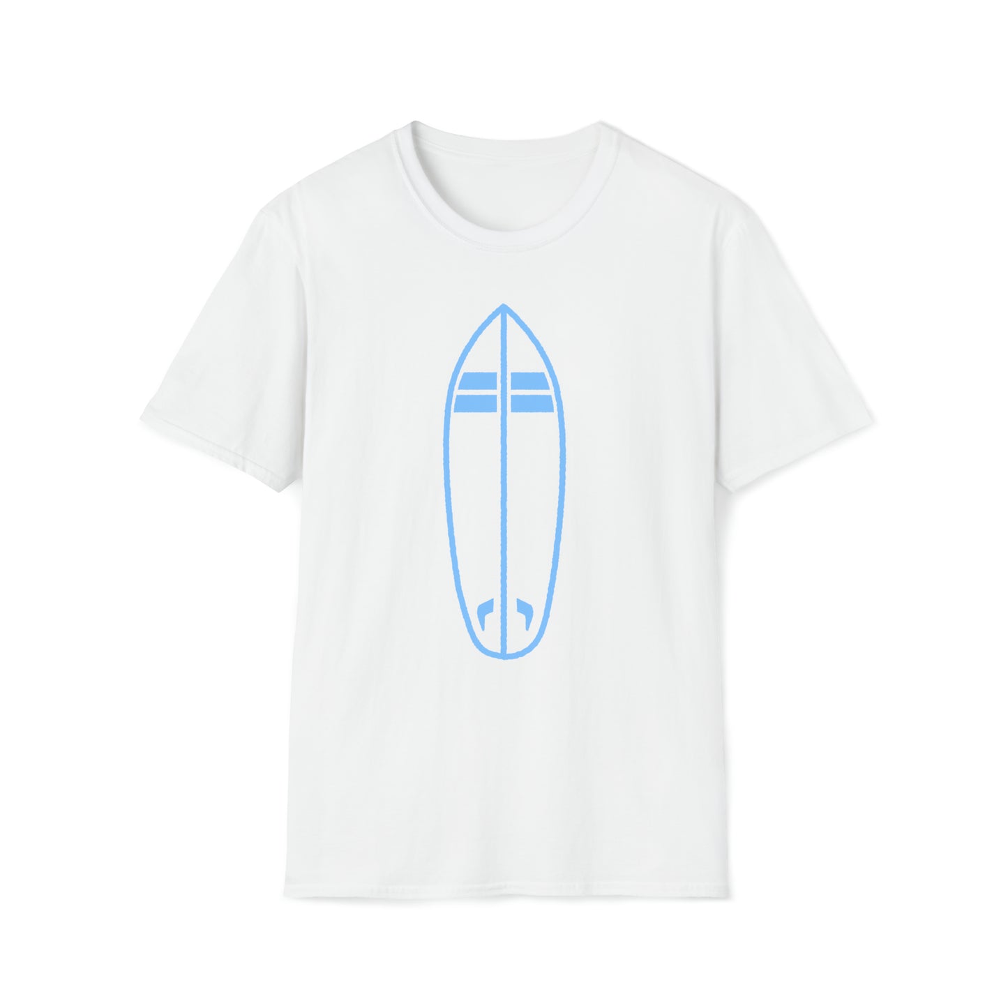 Surfboard - Unisex Softstyle T-Shirt ~ Sharon Dawn Collection