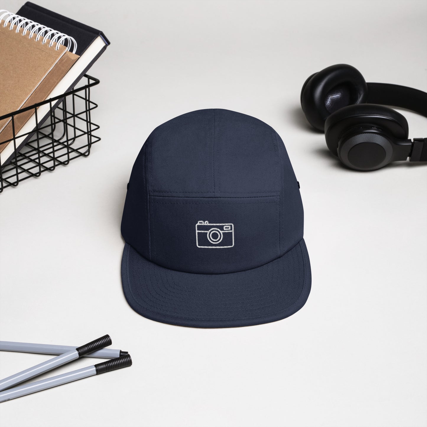 Camera - Five Panel Cap ~ Sharon Dawn Collection