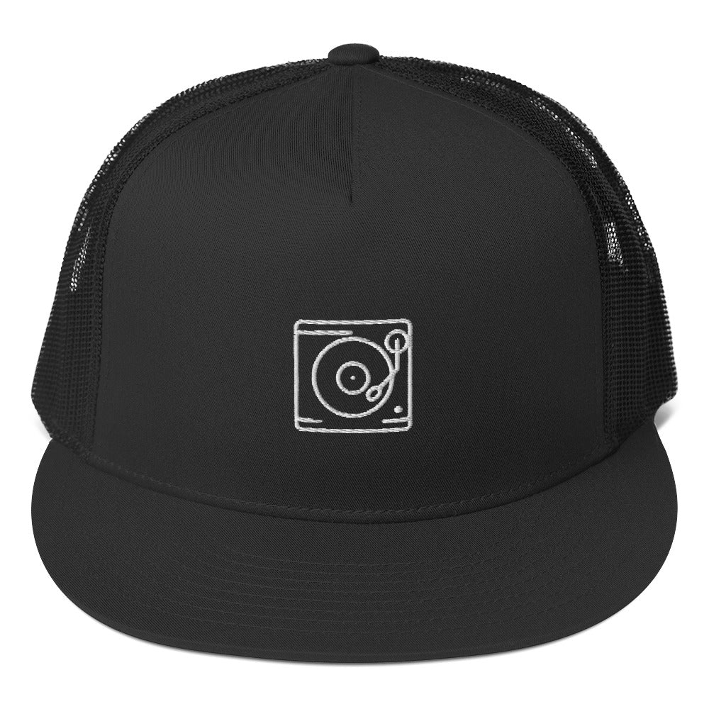 Turntable - Black - Trucker Cap ~ Sharon Dawn Collection