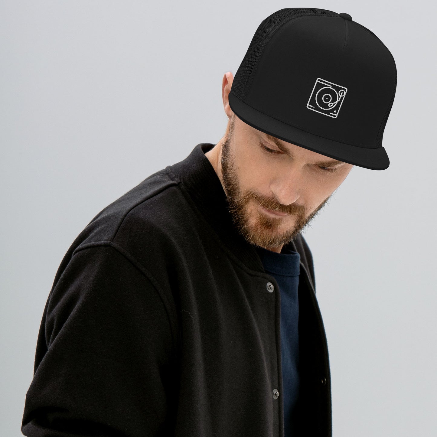 Turntable - Black - Trucker Cap ~ Sharon Dawn Collection