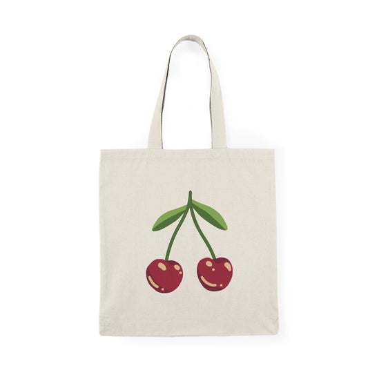 Cherries  - Natural Tote Bag ~ Sharon Dawn Collection