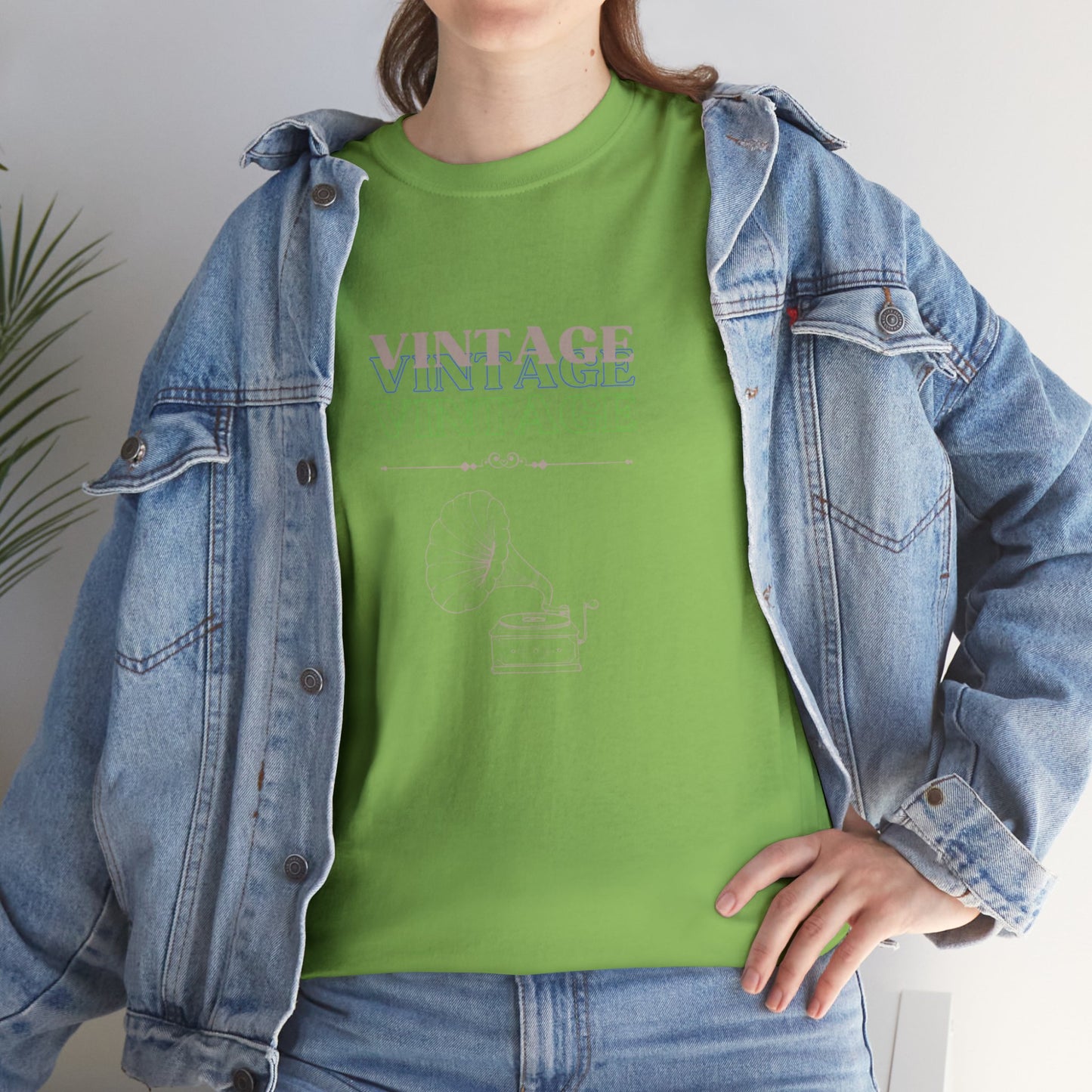 Vintage Phonograph - Unisex Heavy Cotton Tee ~ 100% Cotton (Sizes: S-3XL) ~ Sharon Dawn Collection (Sale Price: $51.99 CAD)