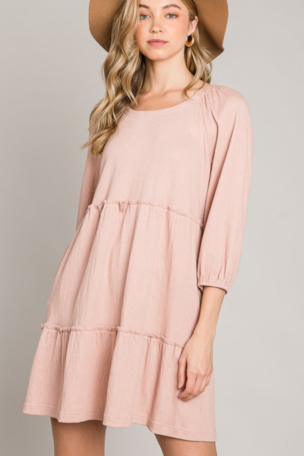 Tiered Tie-Back Dress (Rayon/Poly/Spandex) (Sizes: S - 3XL) (Sale Price: $88.39 CAD)