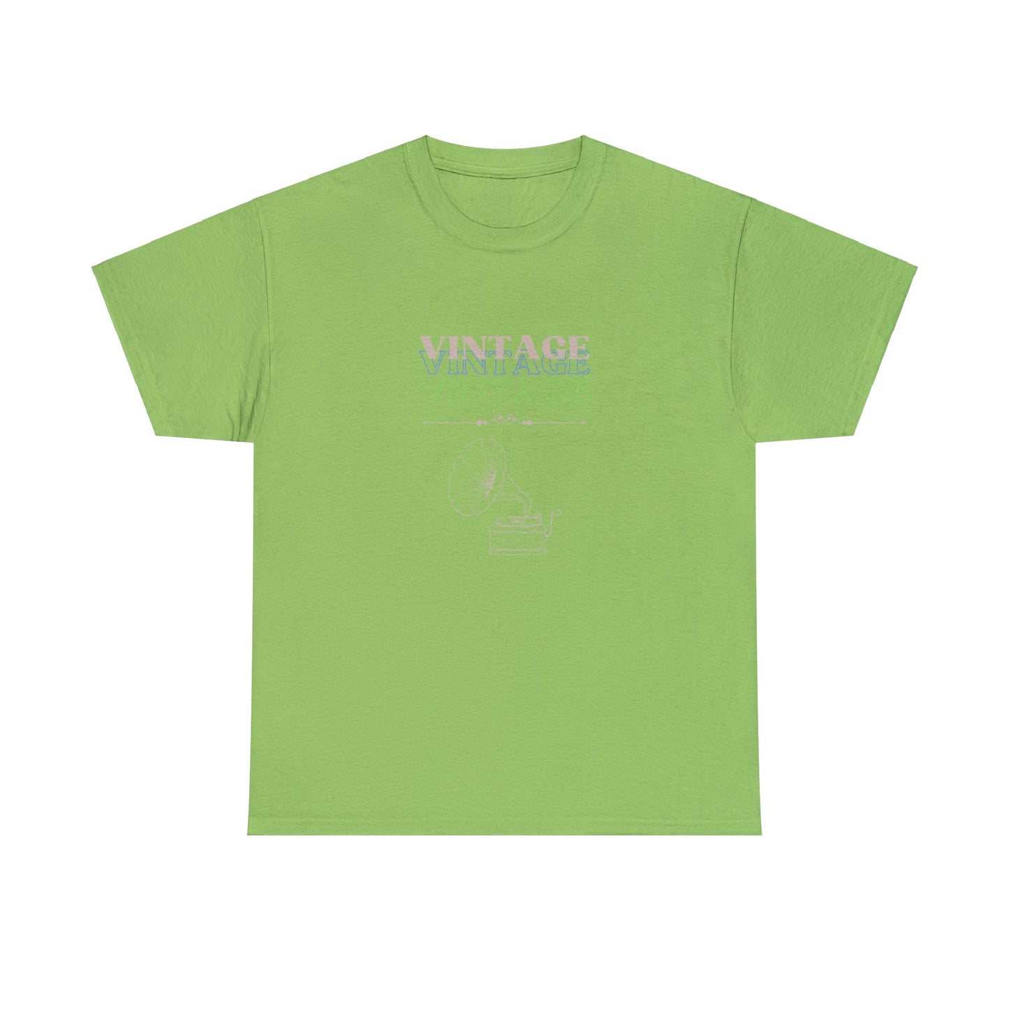 Vintage Phonograph - Unisex Heavy Cotton Tee ~ 100% Cotton (Sizes: S-3XL) ~ Sharon Dawn Collection (Sale Price: $51.99 CAD)