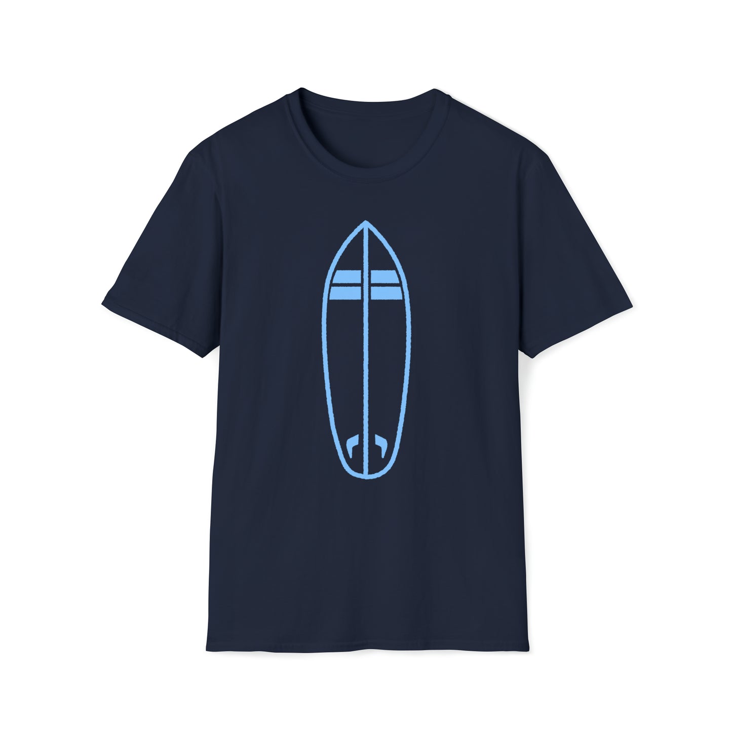Surfboard - Unisex Softstyle T-Shirt ~ Sharon Dawn Collection