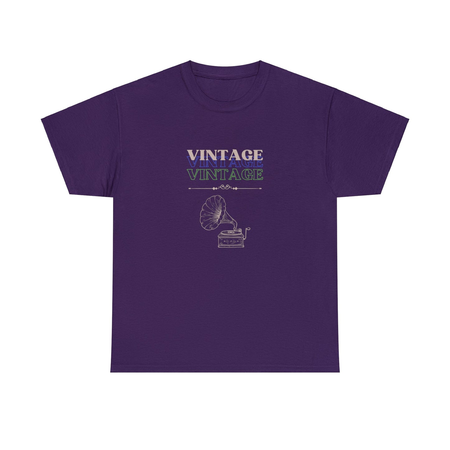 Vintage Phonograph - Unisex Heavy Cotton Tee ~ 100% Cotton (Sizes: S-3XL) ~ Sharon Dawn Collection (Sale Price: $51.99 CAD)