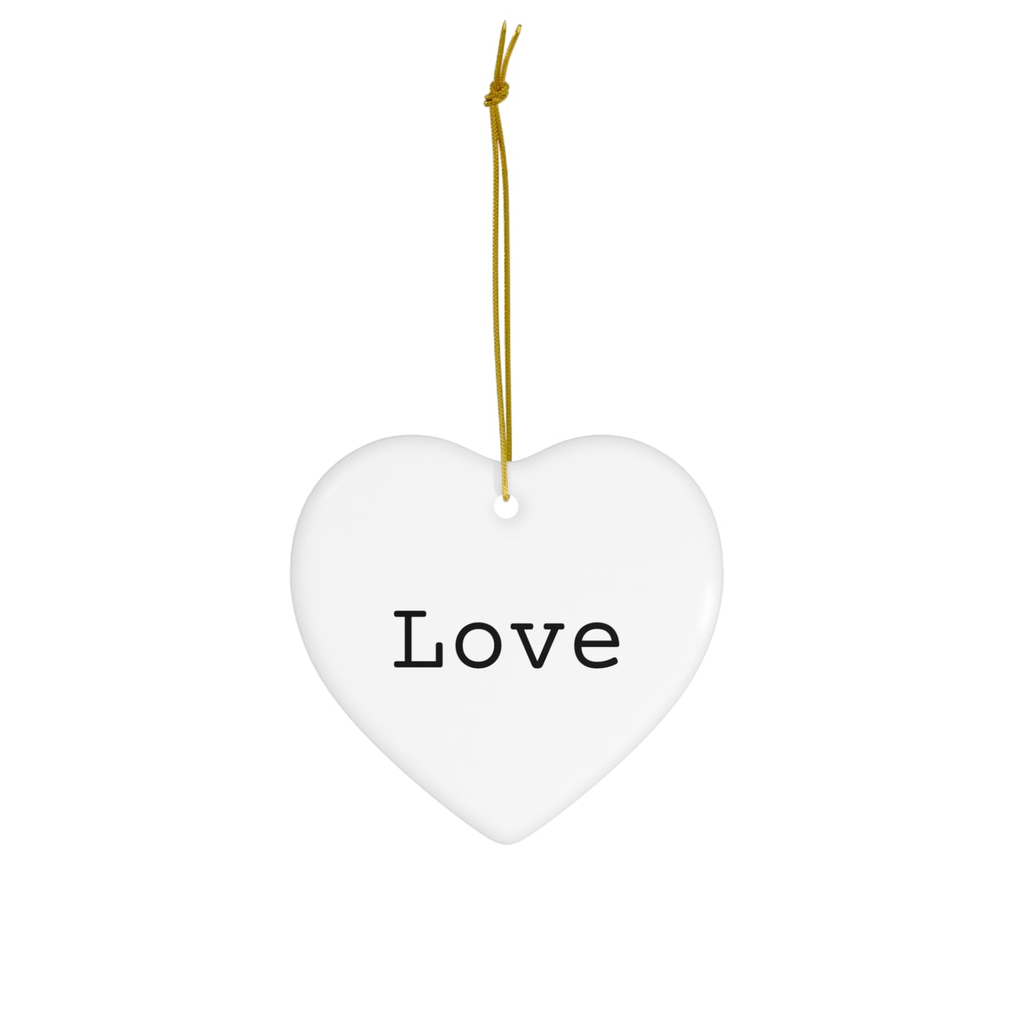 Love - Ceramic Ornament ~ Sharon Dawn Collection