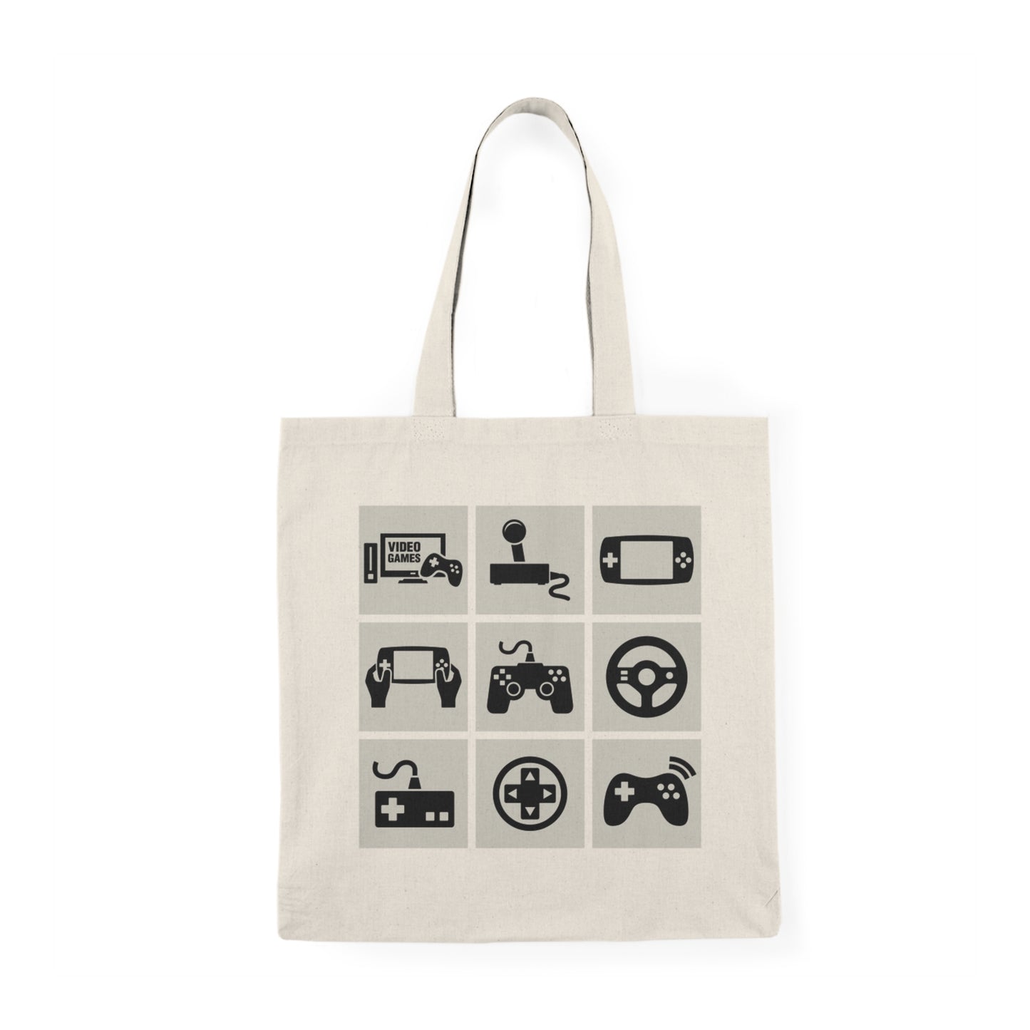 Video Games - Natural Tote Bag ~ Sharon Dawn Collection