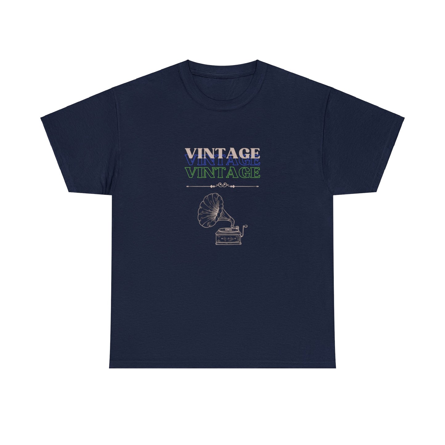 Vintage Phonograph - Unisex Heavy Cotton Tee ~ 100% Cotton (Sizes: S-3XL) ~ Sharon Dawn Collection (Sale Price: $51.99 CAD)