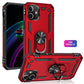 Tech Armor Ring Stand Grip Case with Metal Plate for iPhone 12 Mini