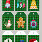 Green Buffalo Check Christmas Gift Tags - Printable Digital Download ~ Sharon Dawn Collection