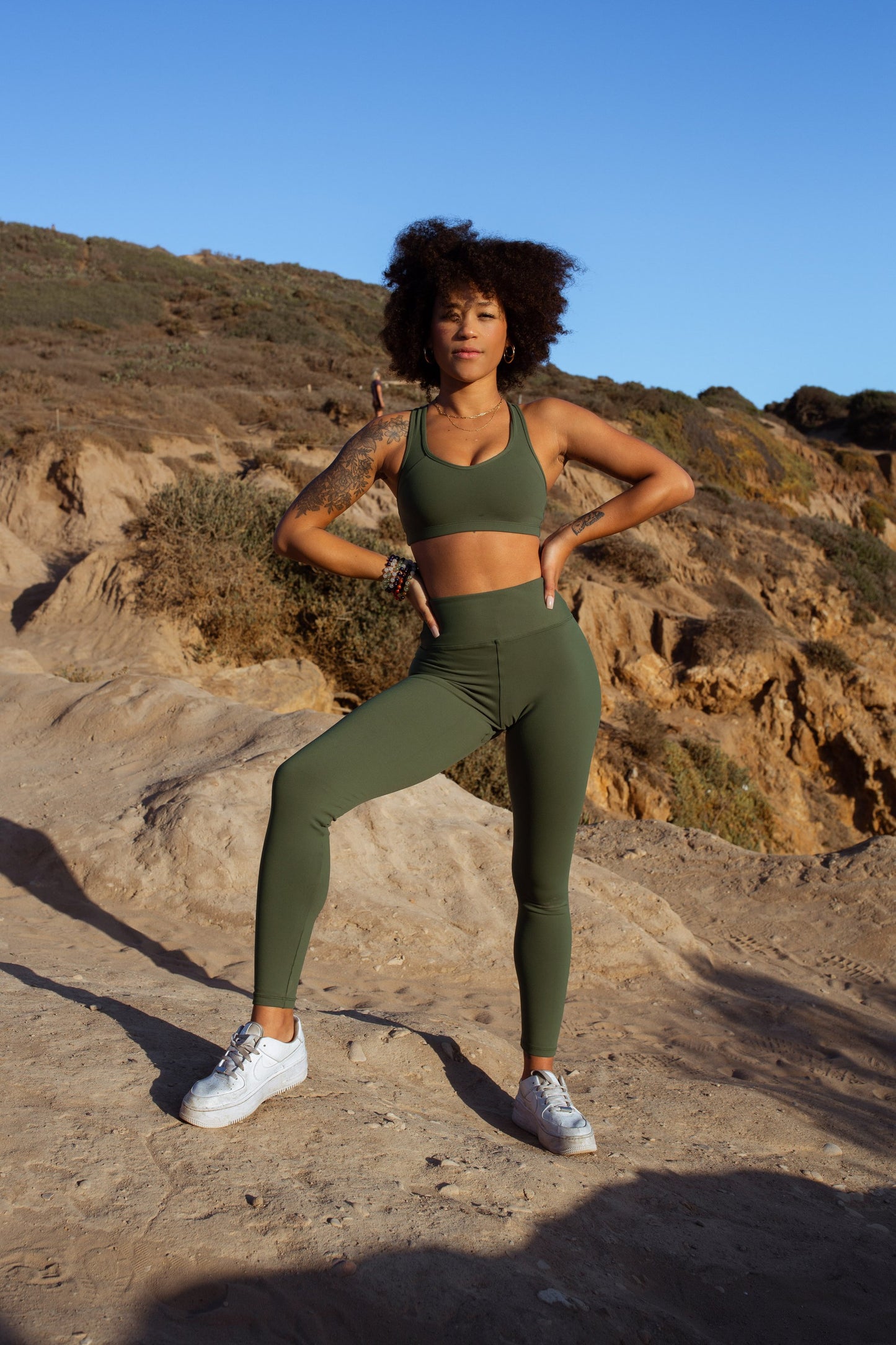 Prema Seamless High Rise Yoga Leggings - Green - 50 UV/UPF protection - Okeo-Tex certification