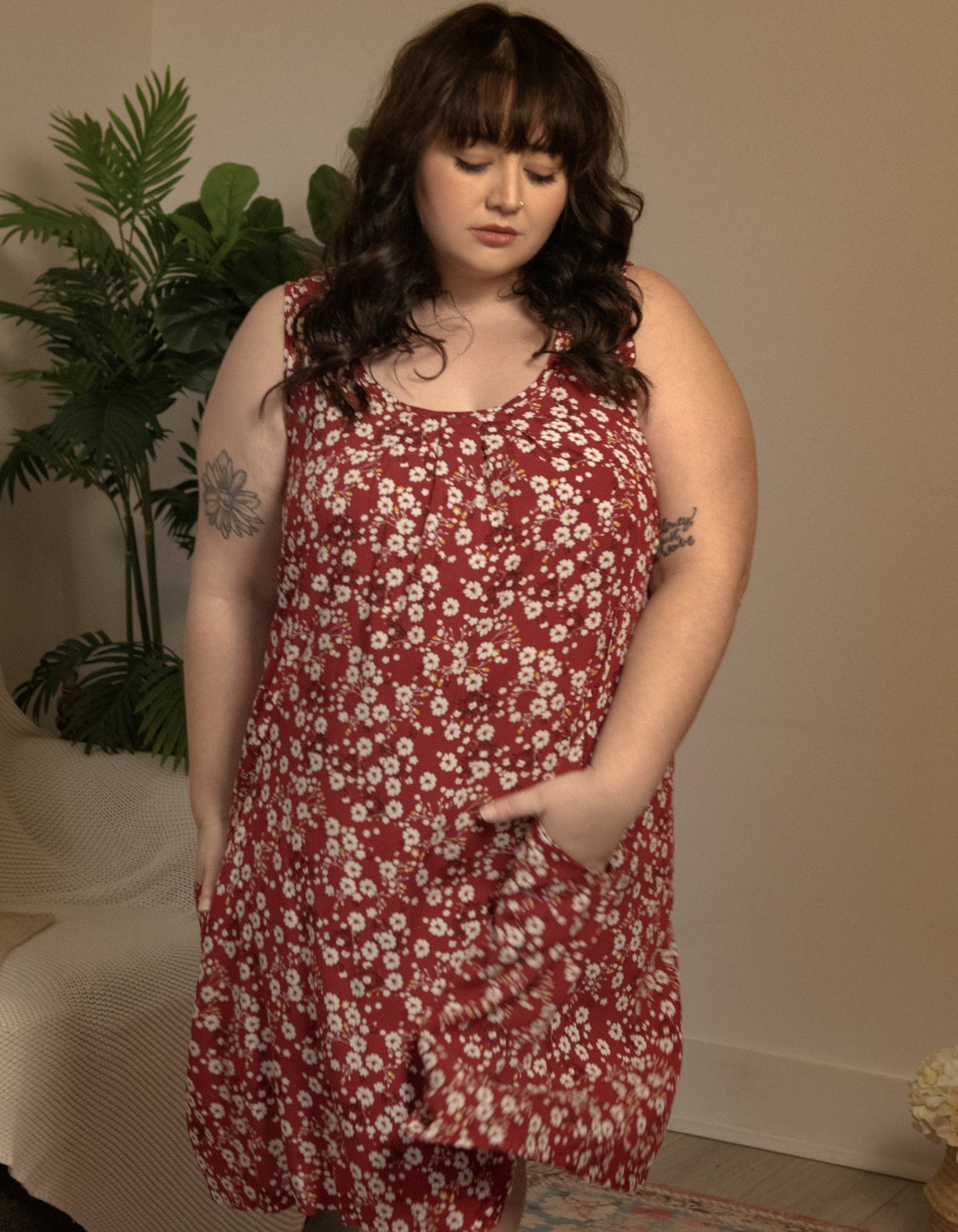 Louise Short Dress Ditsy Floral Print A-Line