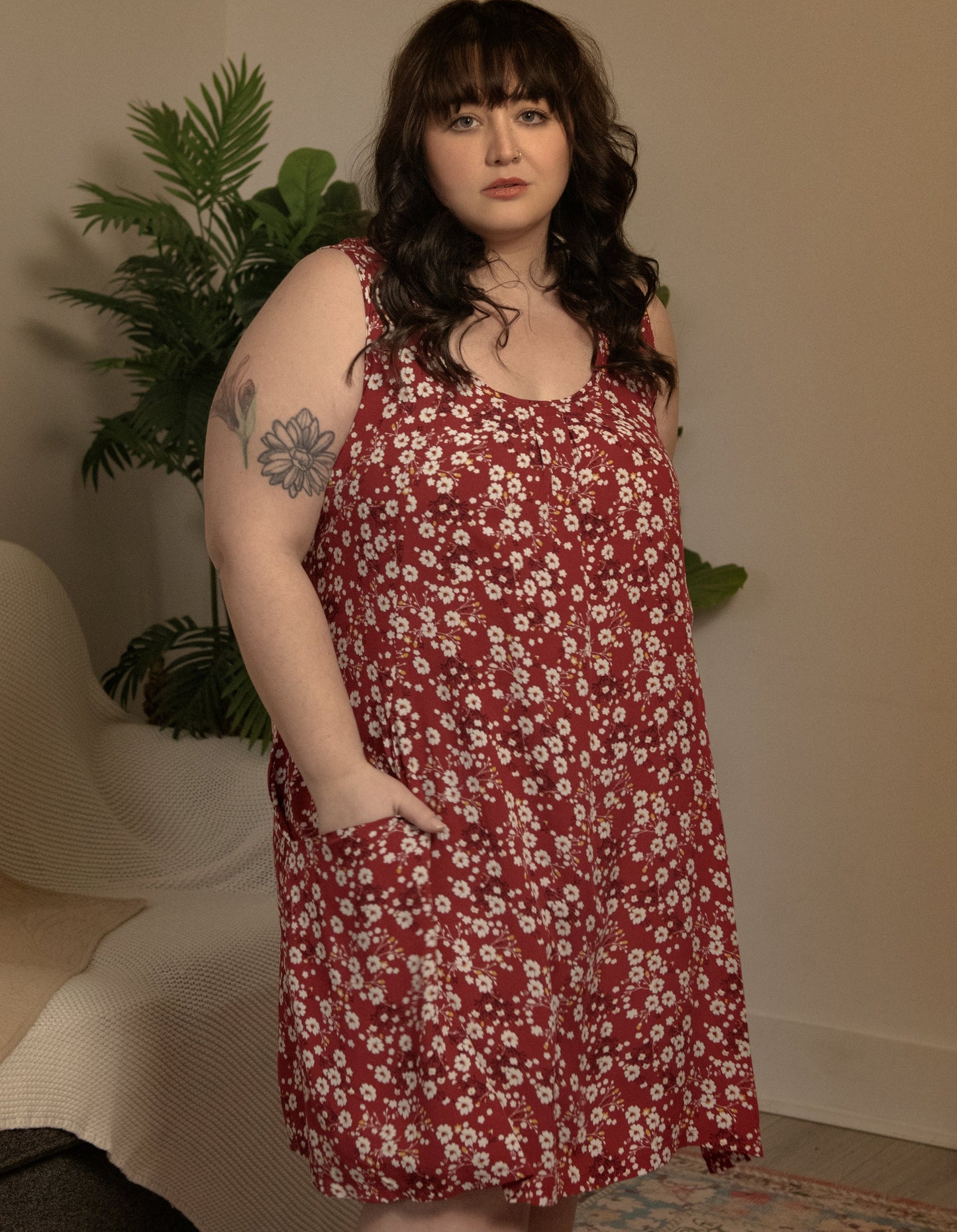 Louise Short Dress Ditsy Floral Print A-Line
