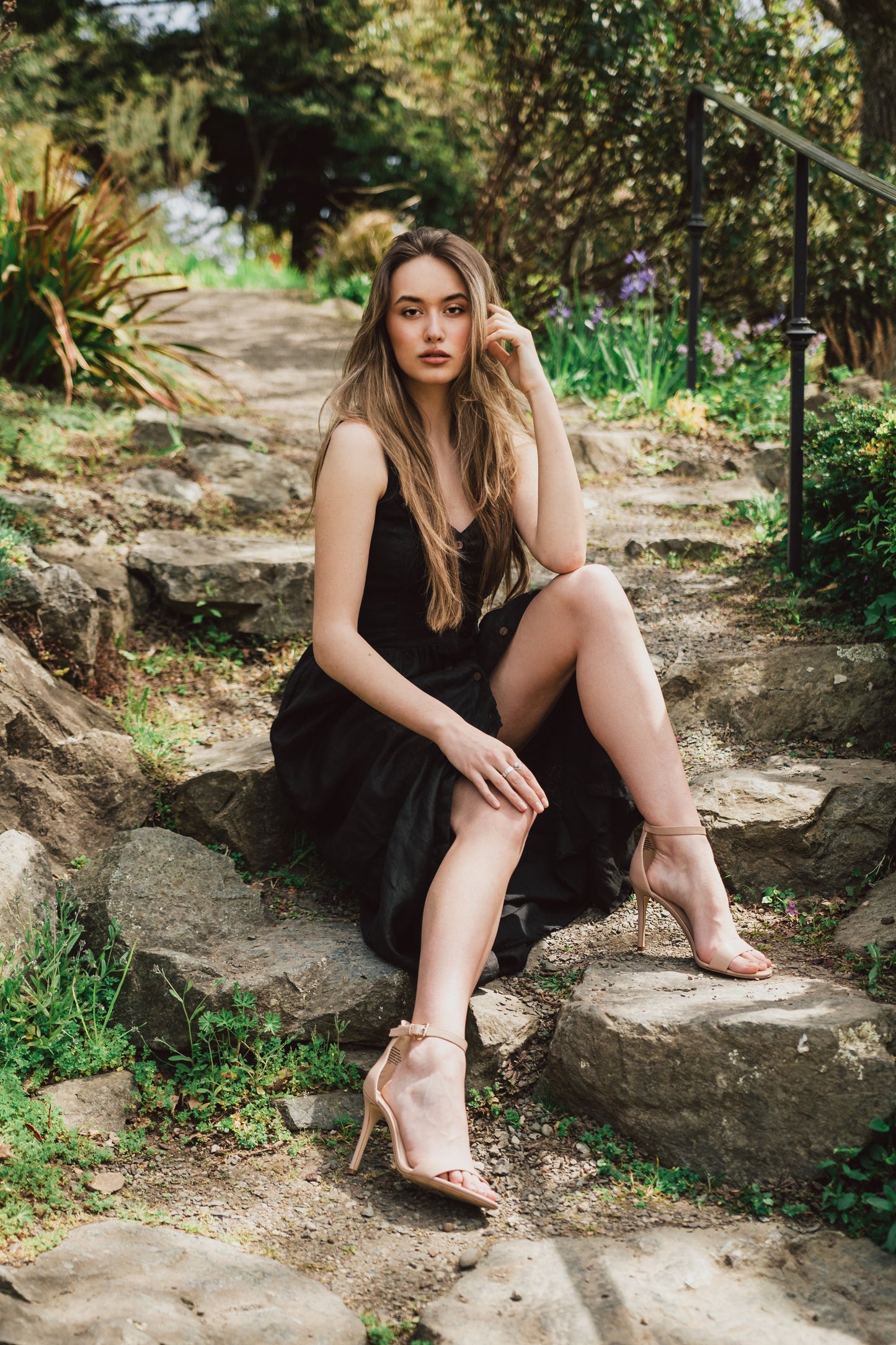 Daria Linen Dress | Black - Made in Bali/Designed in Victoria, BC
