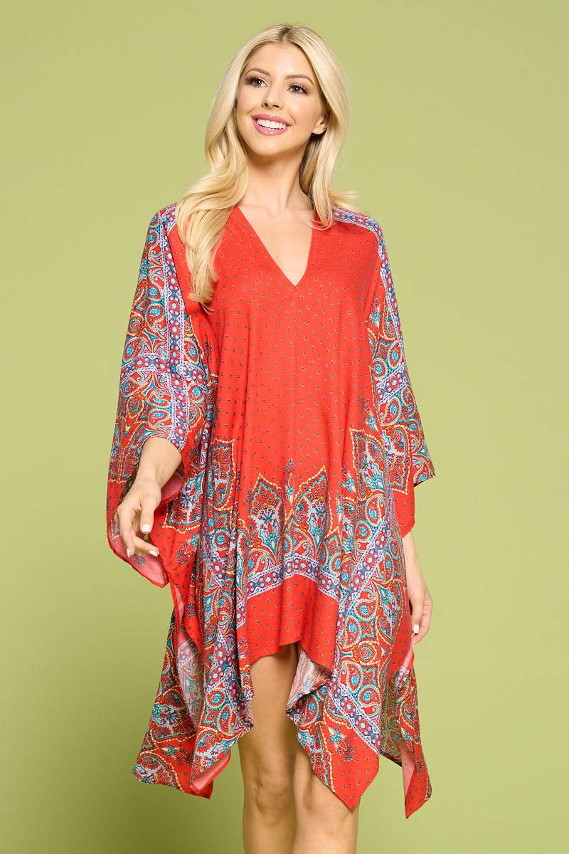 Vibrant Print Caftan