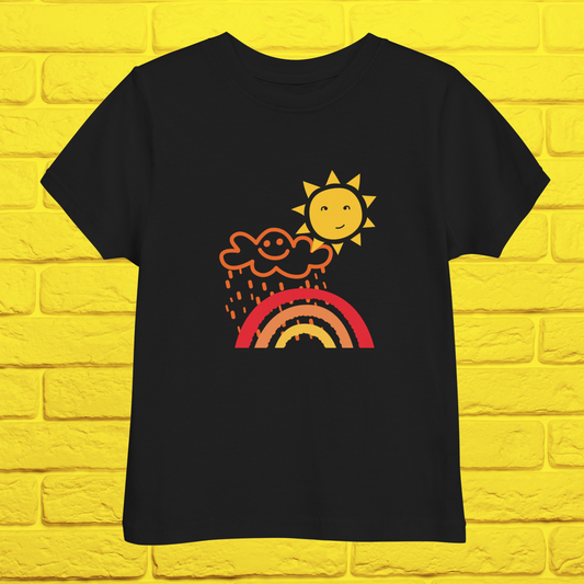 Rainbow Cloud - Toddler jersey t-shirt (2T-6T) ~ Sharon Dawn Collection