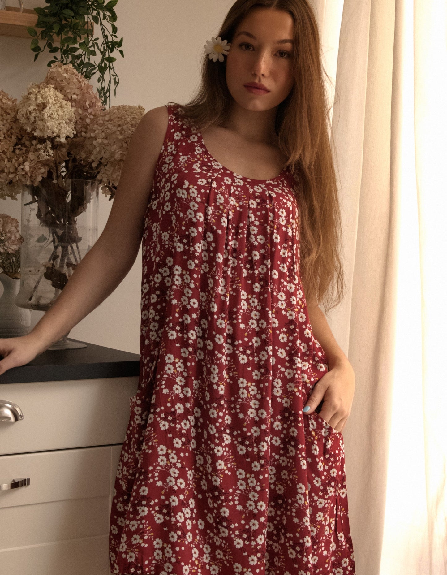 Louise Short Dress Ditsy Floral Print A-Line