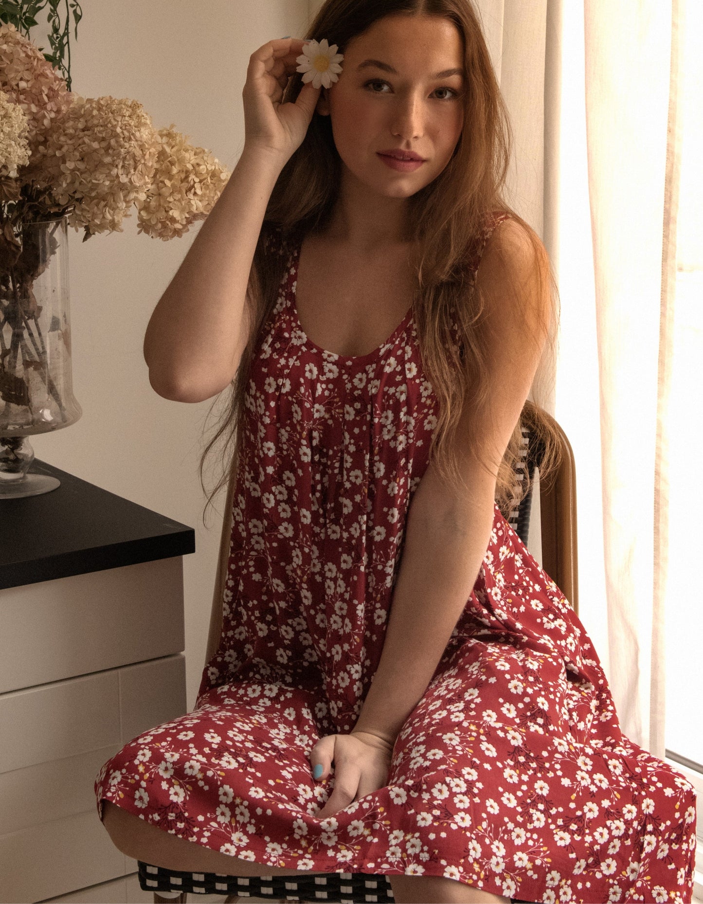 Louise Short Dress Ditsy Floral Print A-Line