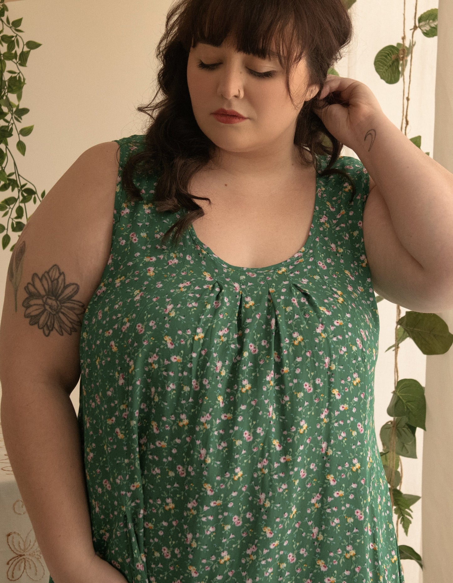 Louise Short Dress Ditsy Floral Print A-Line