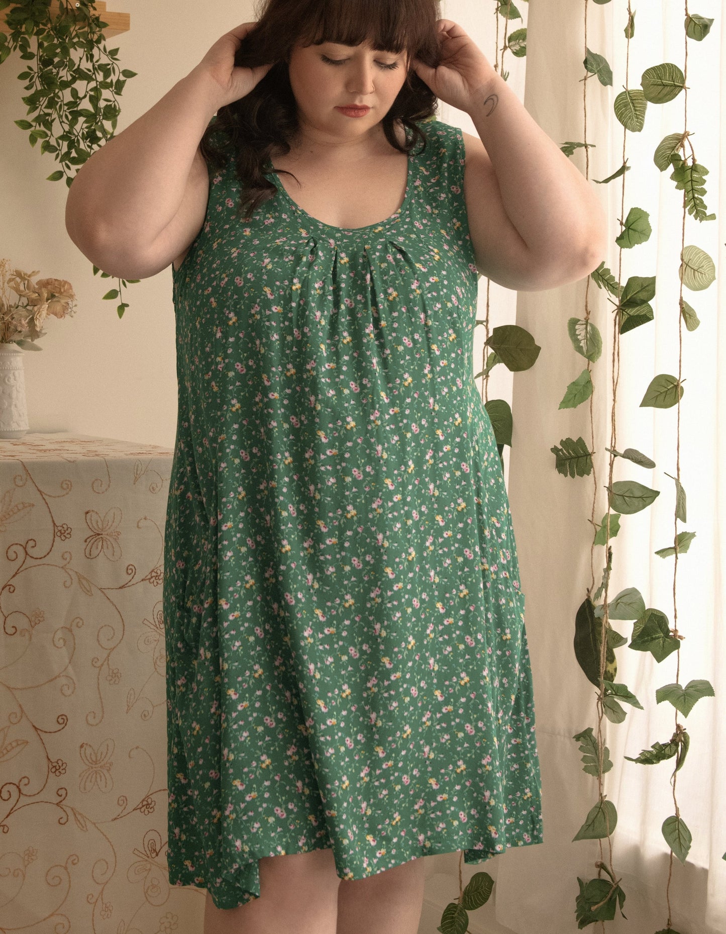 Louise Short Dress Ditsy Floral Print A-Line