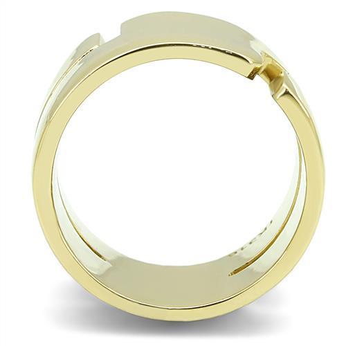 Interlock Ring - IP Gold (Ion Plating) Stainless Steel Ring