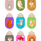 Woodland Creatures Gift Tags - Printable Digital Downloads ~ Sharon Dawn Collection