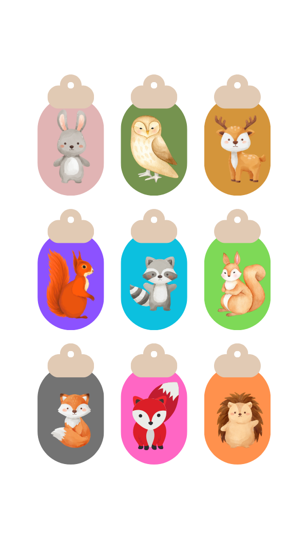 Woodland Creatures Gift Tags - Printable Digital Downloads ~ Sharon Dawn Collection (50% OFF - Sale Price - $3.00 CAD)