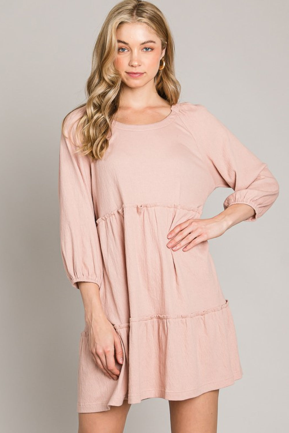 Tiered Tie-Back Dress (Rayon/Poly/Spandex) (Sizes: S - 3XL) (Sale Price: $88.39 CAD)