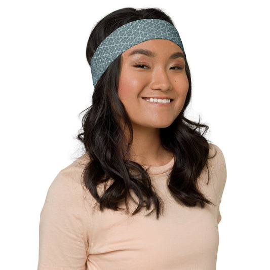 Geometric Blue - Headband ~ Sharon Dawn Collection