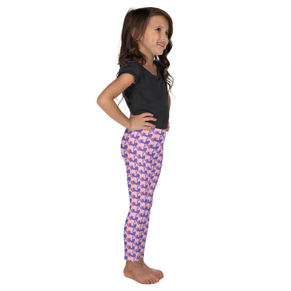 Unicorn Pink and Purple - Kid's Leggings ~ Sharon Dawn Collection