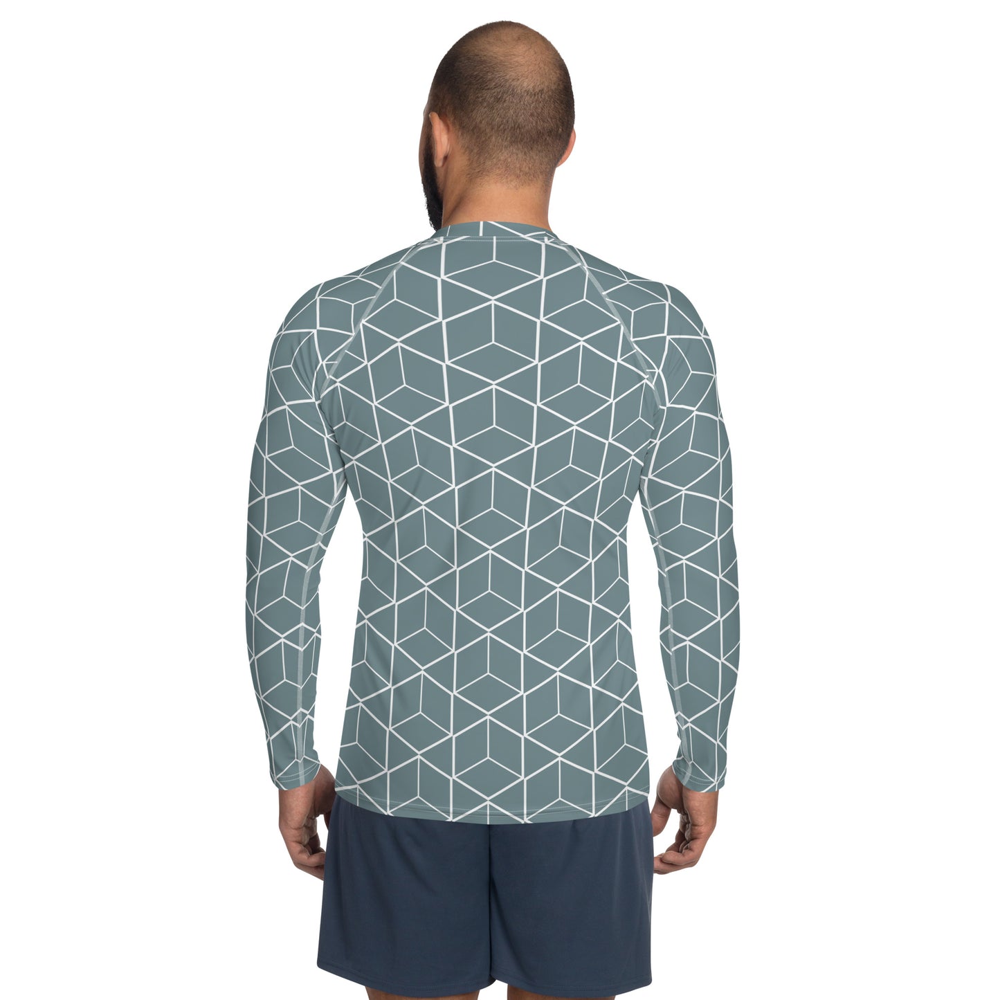 Hexagon - Men's Rash Guard ~ Sharon Dawn Collection