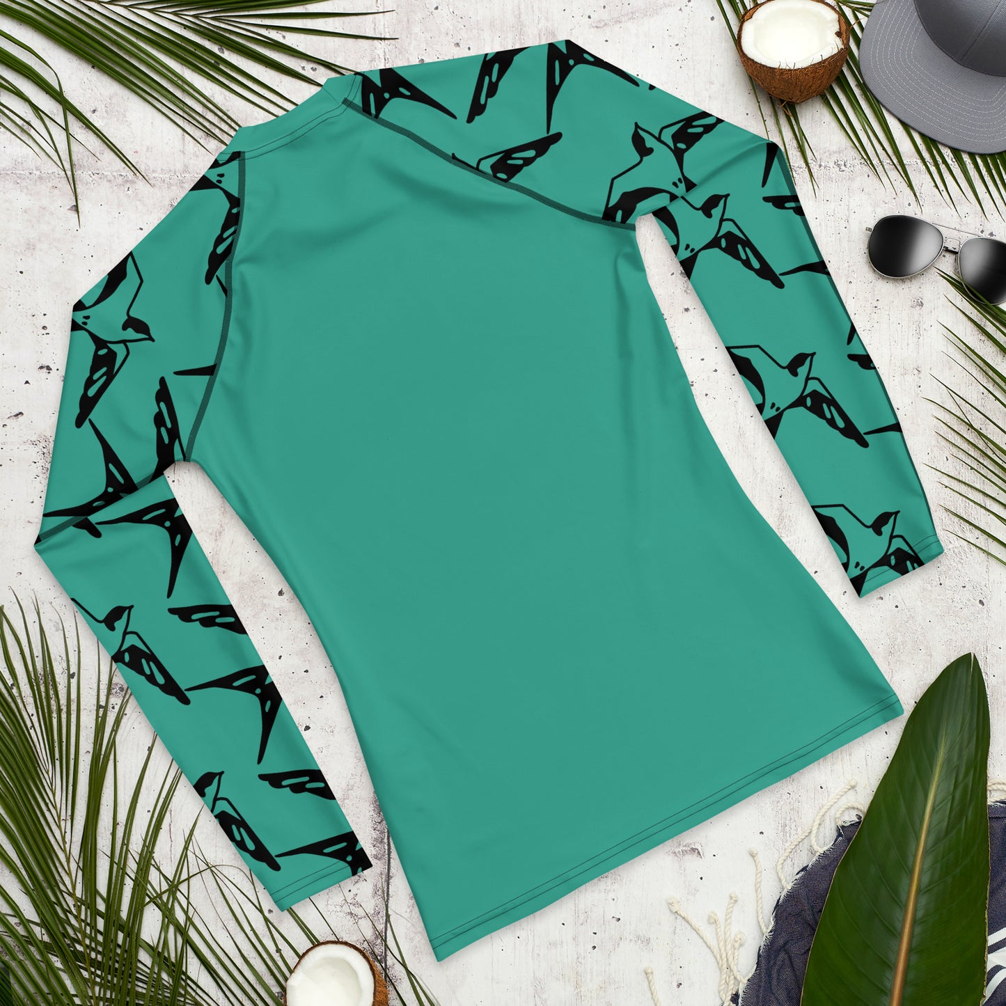 Surf'n Bird - Men's Rash Guard ~ Sharon Dawn Collection