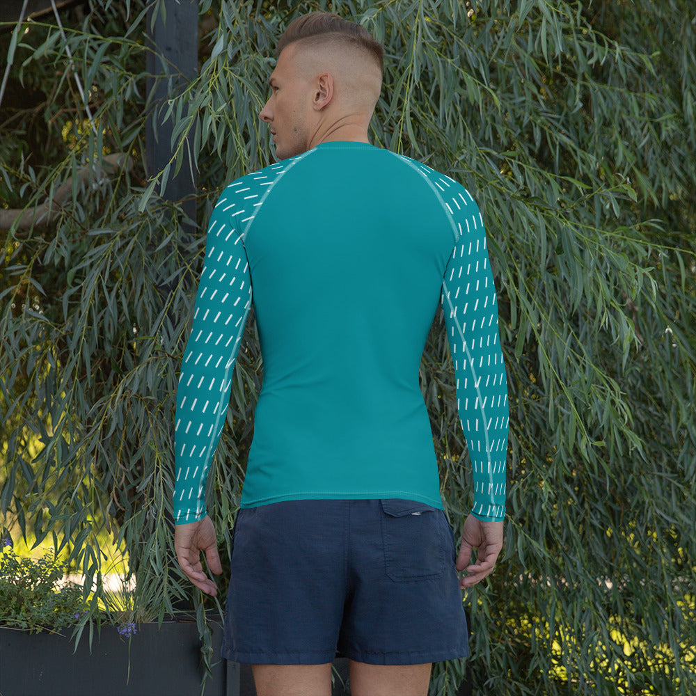 Tides - Men's Rash Guard ~ Sharon Dawn Collection