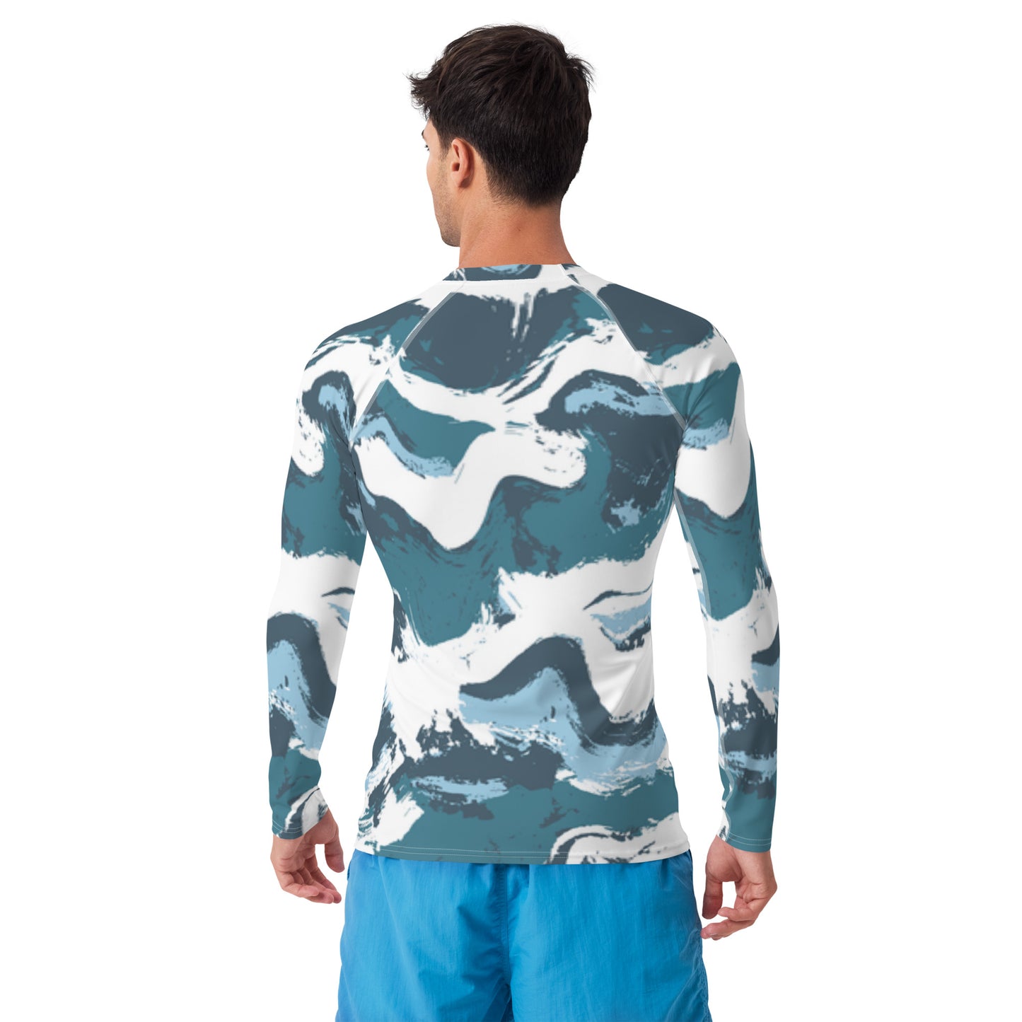 Brush Stroke - Men's Rash Guard ~ Sharon Dawn Collection