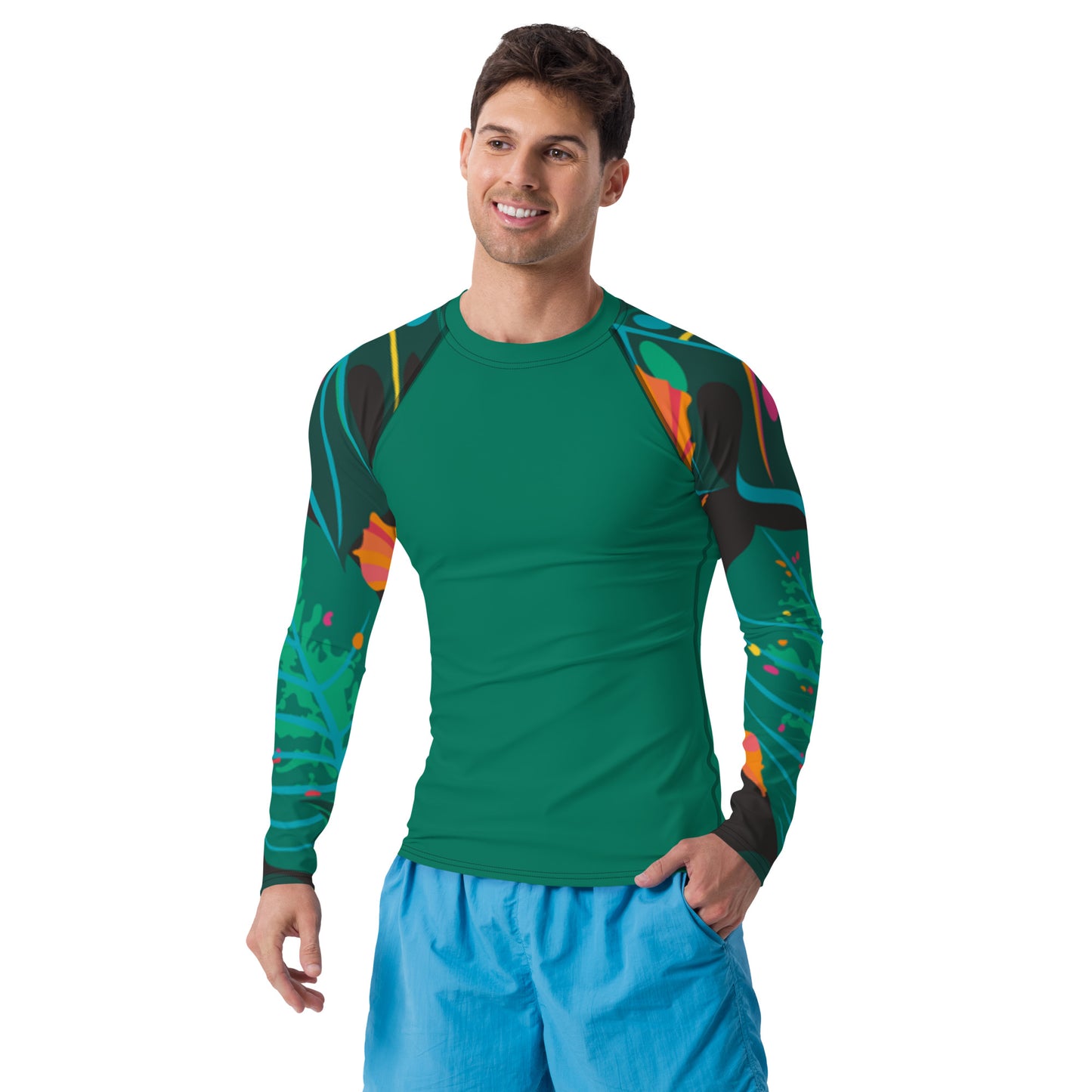 Tropics - Men's Rash Guard ~ Sharon Dawn Collection