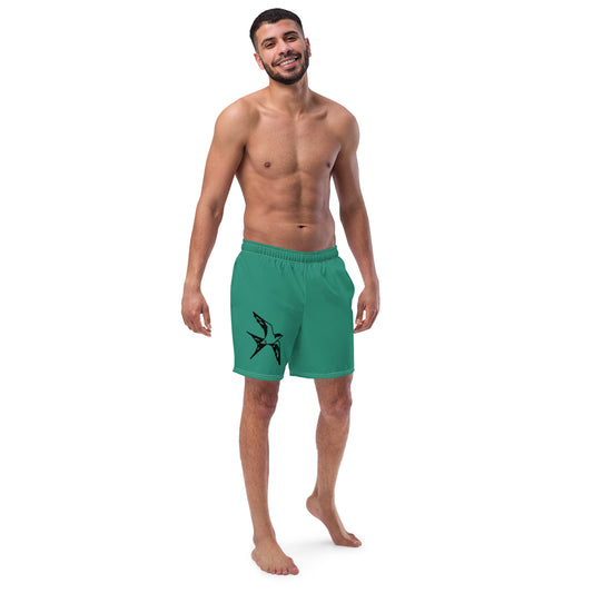 Sparrow - Men's swim trunks ~ Sharon Dawn Collection