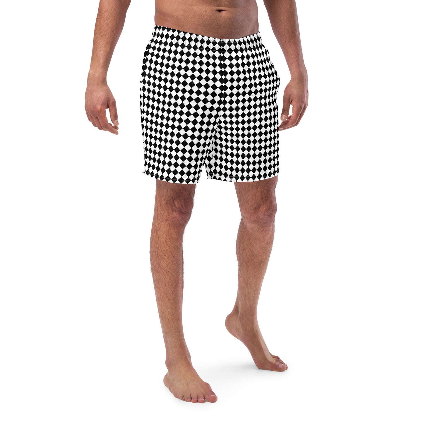 Black & White - Men's swim trunks ~ Sharon Dawn Collection