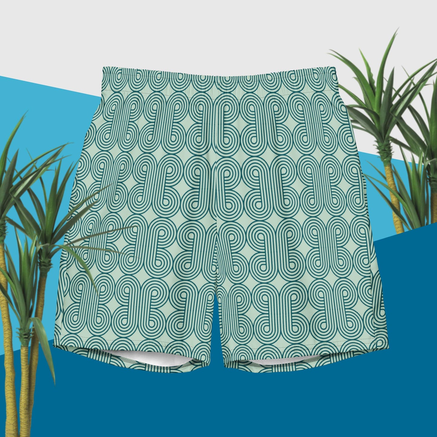 Lounging Geometric - Men's swim trunks ~ Sharon Dawn Collection