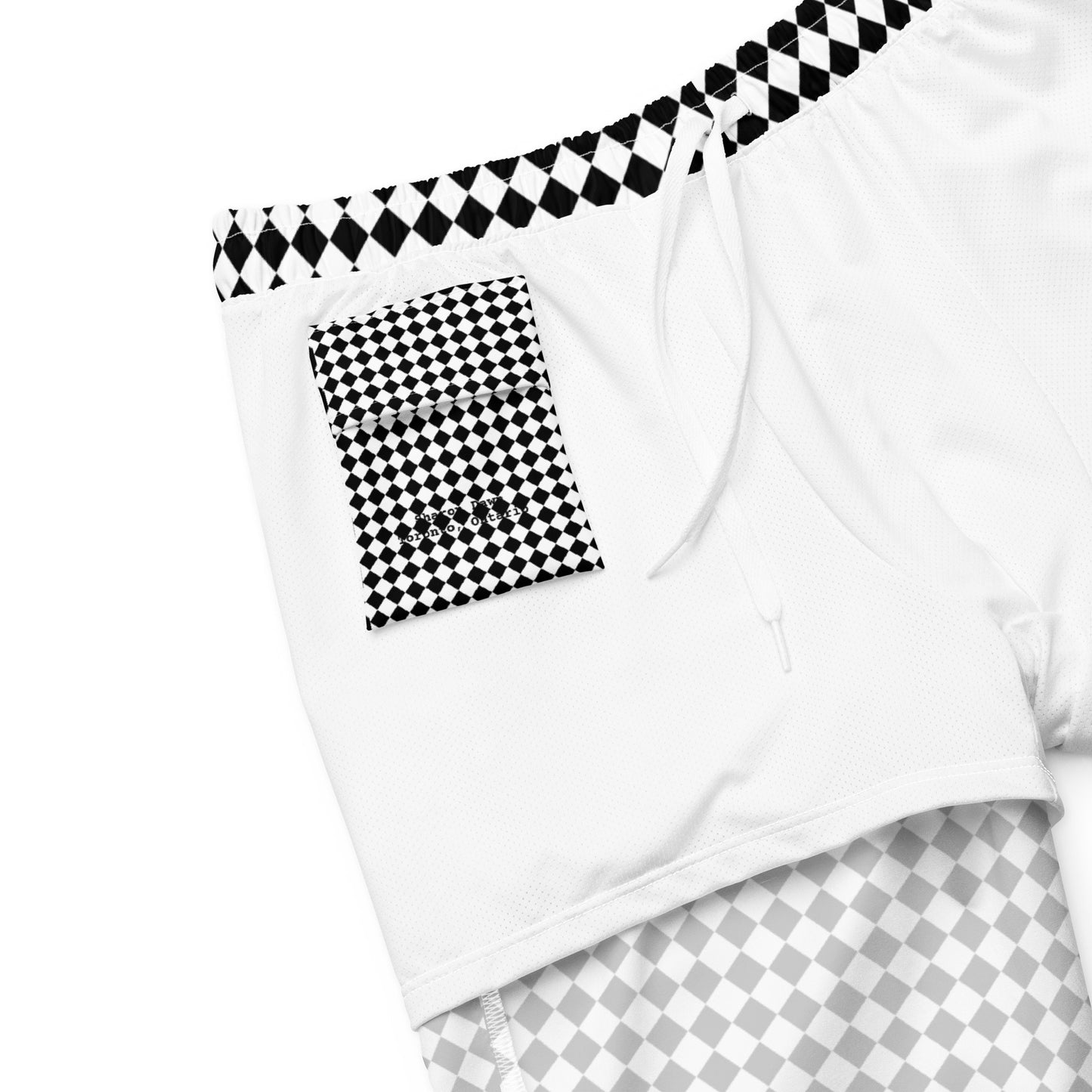 Black & White - Men's swim trunks ~ Sharon Dawn Collection