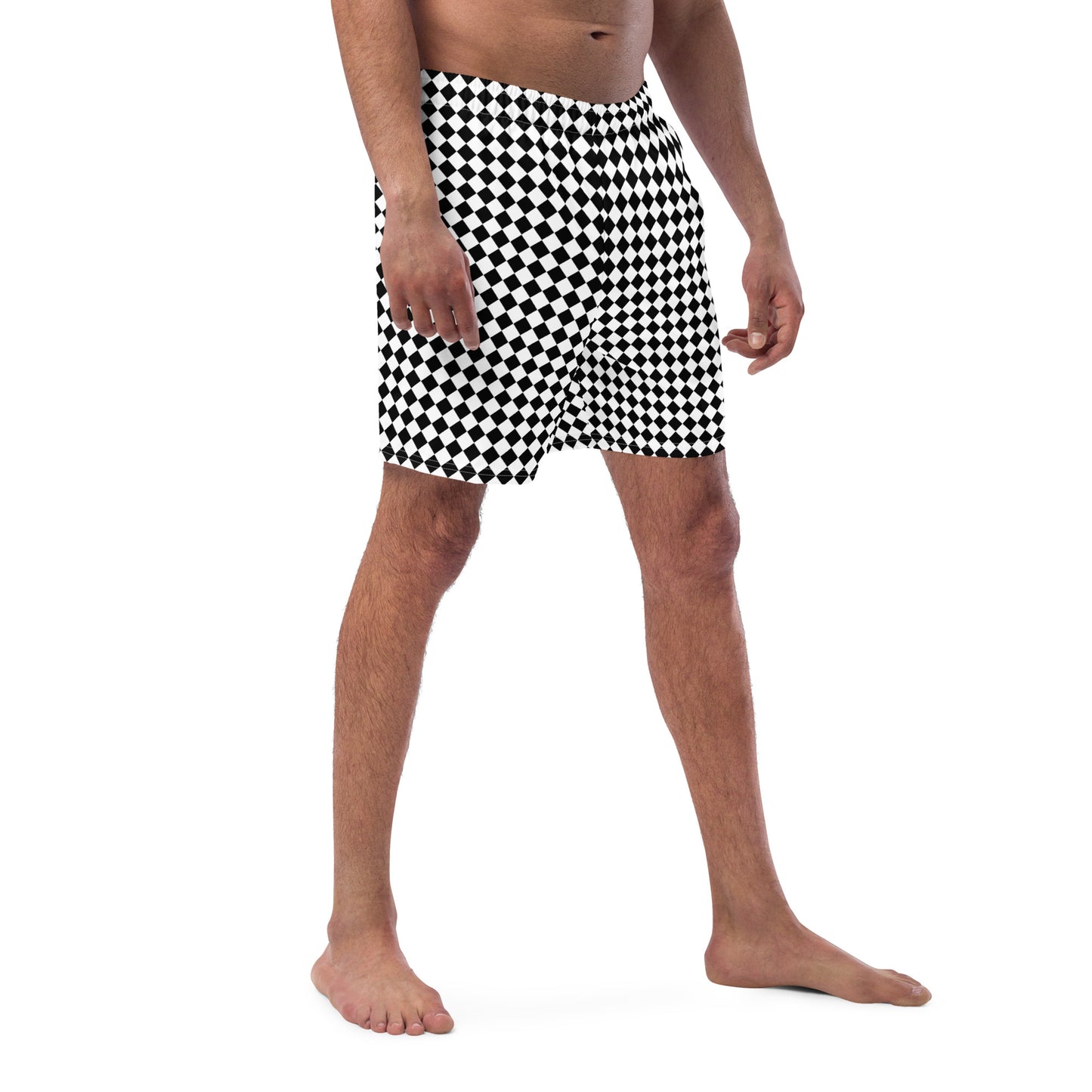 Black & White - Men's swim trunks ~ Sharon Dawn Collection