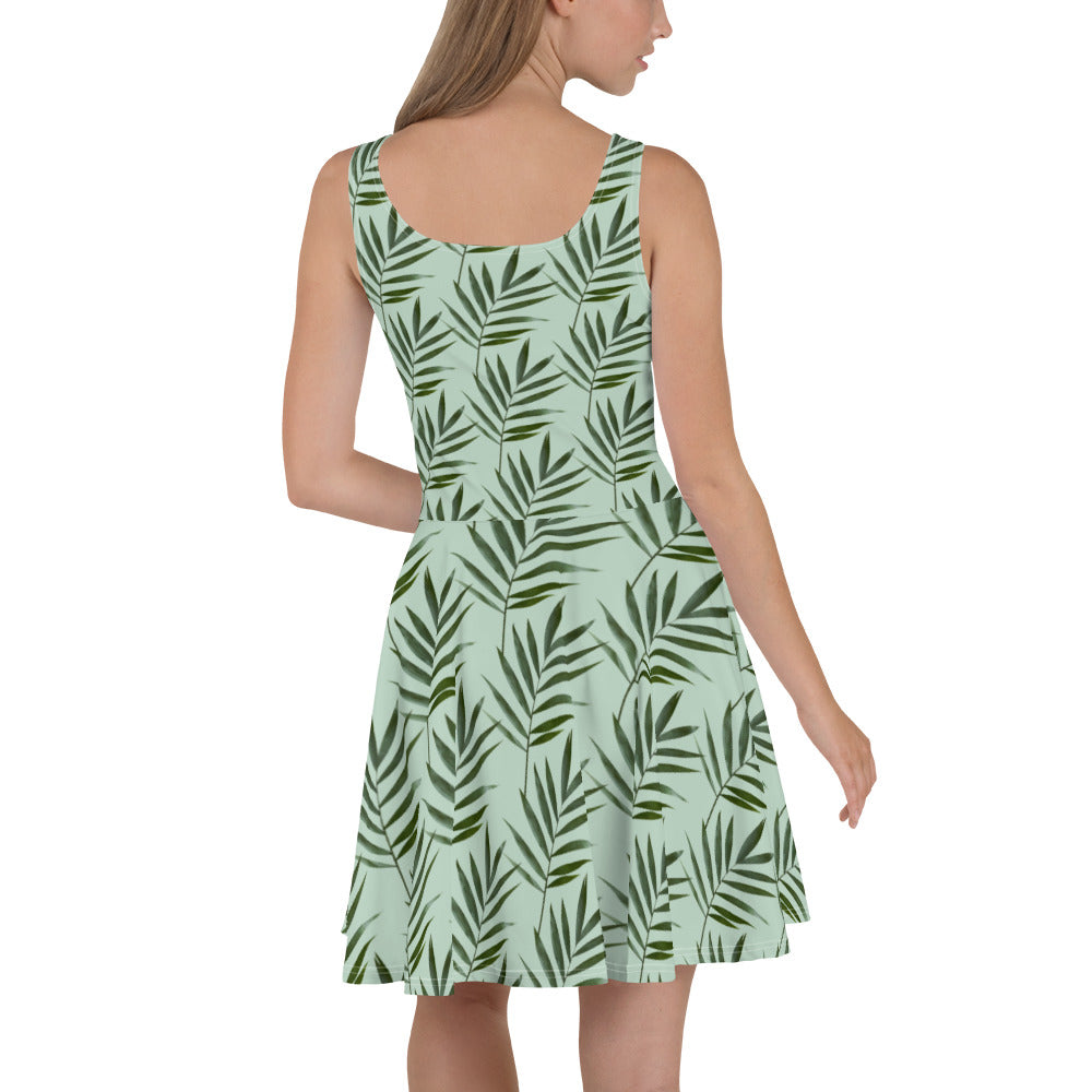 Palms - Skater Dress - Polyester/Spandex ~ Sharon Dawn Collection (Sale Price - $76.99 CAD)