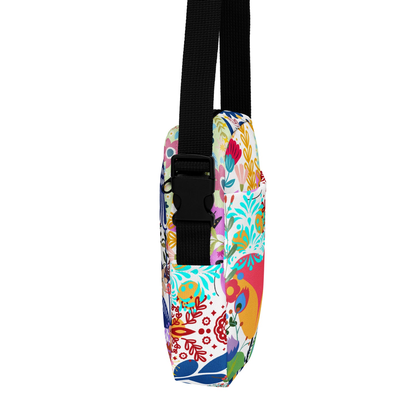 Whimsical Garden Mosaic - Utility crossbody bag Sharon Dawn Collection